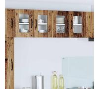 vidaXL Kitchen Cabinet 2 pcs Old Wood 60 x 31 x 40 cm Engineered Wood