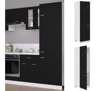 vidaXL Kitchen Cabinet Black Engineered Wood Cupboard Sideboard Side Cabinet