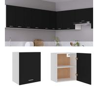 vidaXL Hanging Cabinet Black 50x31x60 cm Engineered Wood, Black