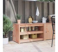 vidaXL Kitchen Cabinet Brown 106 x 55 x 64 cm Solid Pine wood