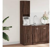 vidaXL Kitchen Cabinet Brown Oak 35x50x180 cm Engineered Wood