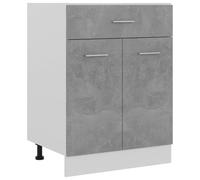 vidaXL Kitchen Cabinet Concrete Grey Engineered Wood Kitchen Storage Organiser