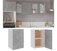 Vidaxl Hanging Cabinet Concrete Grey 39.5X31X60 Cm Engineered Wood