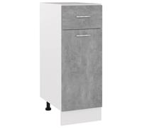 vidaXL Kitchen Cabinet Concrete Grey Engineered Wood Sideboard Side Cabinet