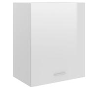vidaXL Kitchen Cabinet High Gloss White Engineered Wood Home Storage Organiser