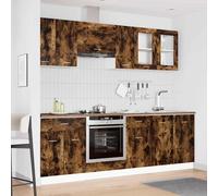 vidaXL Kitchen Cabinet Set Lyon 8 pcs Smoked oak Engineered Wood