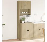 vidaXL Kitchen Cabinet Sonoma Oak 60x50x180 cm Engineered Wood