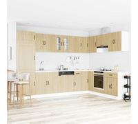 vidaXL Kitchen Cabinet with Door Kalmar Sonoma Oak 80 x 46 x 81.5 cm, Brown