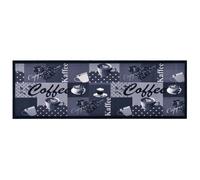 vidaXL Kitchen Carpet Washable Coffee Blue 45x150 cm NEW