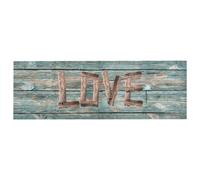 vidaXL Kitchen Carpet Washable Love Hallway Rug Floor Mat Non Slip Runner