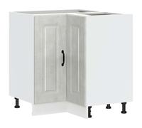 vidaXL Kitchen Corner Base Cabinet Kalmar Concrete Grey Engineered Wood