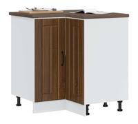 vidaXL Kitchen Corner Base Cabinet Lucca Brown Oak Engineered Wood