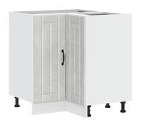 vidaXL Kitchen Corner Base Cabinet Lucca Concrete Grey Engineered Wood, corner base cabinet, kitchen corner base unit, corner bottom cabinet