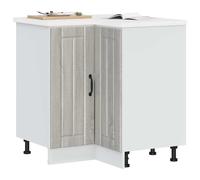 vidaXL Kitchen Corner Base Cabinet Lucca Grey Sonoma Engineered Wood