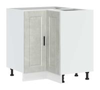 vidaXL Kitchen Corner Base Cabinet Porto Concrete Grey Engineered Wood