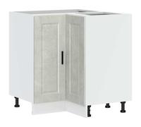 vidaXL Kitchen Corner Base Cabinet Porto Concrete Grey Engineered Wood
