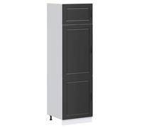vidaXL Kitchen Cupboard "Porto" Black Engineered Wood kitchen cabinet unit