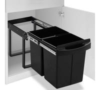 Vidaxl Kitchen Cupboard Pull-Out Dustbin Soft-Close 48 L