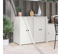 vidaXL Kitchen Door 2 pcs White 50 x 9 x 82 cm Solid Pine wood