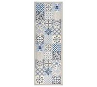 vidaXL Kitchen/Multipurpose Floor Mat - Absorbent and Dirt-Resistant, Mosaic Pattern, Made with Velvet and Latex, 150 x 45 cm, Rectangular, Machine-Washable, For Indoor and Outdoor Use, Multicolour