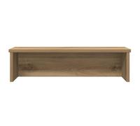 vidaXL Kitchen Rack/Organizer - Stackable Shelf, 60x15x16 cm, Engineered Wood, Artisan Oak, Modern Design for Kitchen/Office/Bathroom/Bedroom Organization