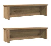 vidaXL Kitchen Racks Stackable 2 pcs Artisan Oak 50x15x16 cm, kitchen storage shelf, cabinet organizer, kitchen counter shelf