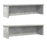 Vidaxl Kitchen Racks Stackable 2 Pcs Concrete Grey 60X15X16 Cm