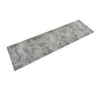 vidaXL Kitchen Rug, Beton Print - Plush Velvet Material, Anti-Fatigue Mat, Machine Washable, Skid-Resistant Latex Backing, Size: 150 x 45 cm, Grey