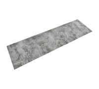 vidaXL Kitchen Rug, Beton Print - Plush Velvet Material, Anti-Fatigue Mat, Machine Washable, Skid-Resistant Latex Backing, Size: 150 x 45 cm, Grey