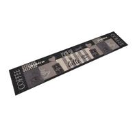 vidaXL Kitchen Rug Washable Coffee Black 60x300 cm Velvet