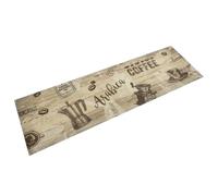 vidaXL Kitchen Rug Washable Coffee Brown 45x150 cm Velvet
