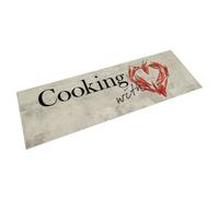 vidaXL Kitchen Rug Washable Peper Cooking 45x150 cm Velvet