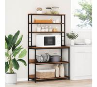 Kitchen Shelf Old Wood 100x40x168 cm Engineered Wood & Steel 5-Tier Industrial