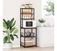 Kitchen Shelf Engineered Wood Home Storage Freestanding Furniture Room vidaXL