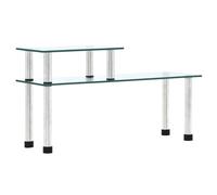vidaXL Kitchen Shelf Transparent Tempered Glass 45x16x26cm Countertop Shelf
