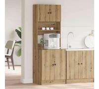 vidaXL Kitchen Sideboard with Shelf 2 pcs Artisan Oak 60 x 50 x 180 cm