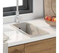 vidaXL Kitchen Sink Beige 21 x 44 x 14 cm Granite
