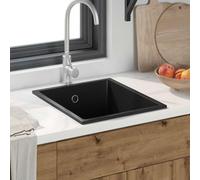 vidaXL Kitchen Sink Black 38 x 44 x 20 cm Granite