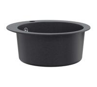 vidaXL Kitchen Sink Single Basin Granite 50.5 x 29 cm Graphite