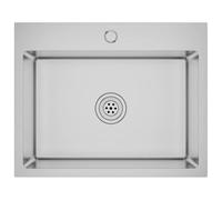 vidaXL Kitchen Sink Stainless Steel | Anti-Condensation Paint | Quick Water Flow X-Flume Design | Sound-Proofing Pads | Versatile Installation: Undermount | Flush Mount | Drop in