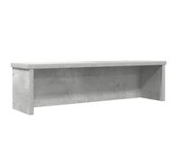 vidaXL kitchen stackable organizer rack - concrete grey engineered wood - 50x15x16cm