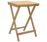 vidaXL Kitchen Table Folding Manual Beige 40 x 30 x 53.5 cm Bamboo, Modern Recta