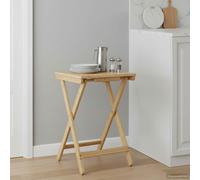 vidaXL Kitchen Table Folding Manual Natural 40 x 30 x 53.5 cm Bamboo