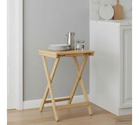 VidaXL Kitchen Table Folding Manual Natural 40 X 30 X 53.5 Cm Bamboo