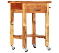 vidaXL Kitchen Trolley 55x55x89 cm Solid Wood Acacia