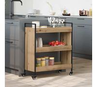 vidaXL Kitchen Trolley Artisan Oak 70 x 30 x 82 cm Engineered Wood