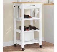 vidaXL Kitchen Trolley MONZA 48x40x88.5 cm Solid Wood Pine