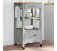 vidaXL Kitchen Trolley MONZA 48x40x88.5 cm Solid Wood Pine