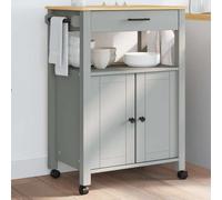 vidaXL Kitchen Trolley MONZA 60x40x88.5 cm Solid Wood Pine