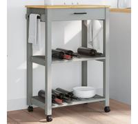 vidaXL Kitchen Trolley MONZA 60x40x88.5 cm Solid Wood Pine